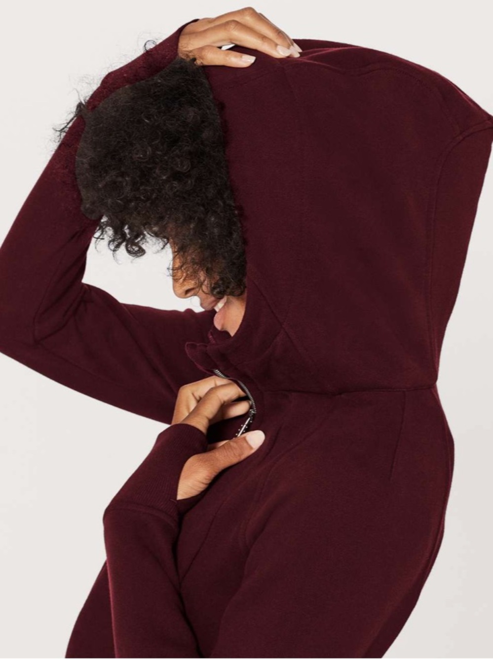 Lululemon Scuba Hoodie IV Garnet Maroon Burgundy size 10 - Picture 3 of 13